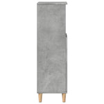 Betonszürke szerelt fa fürdőszobaszekrény 30 x 30 x 100 cm 6