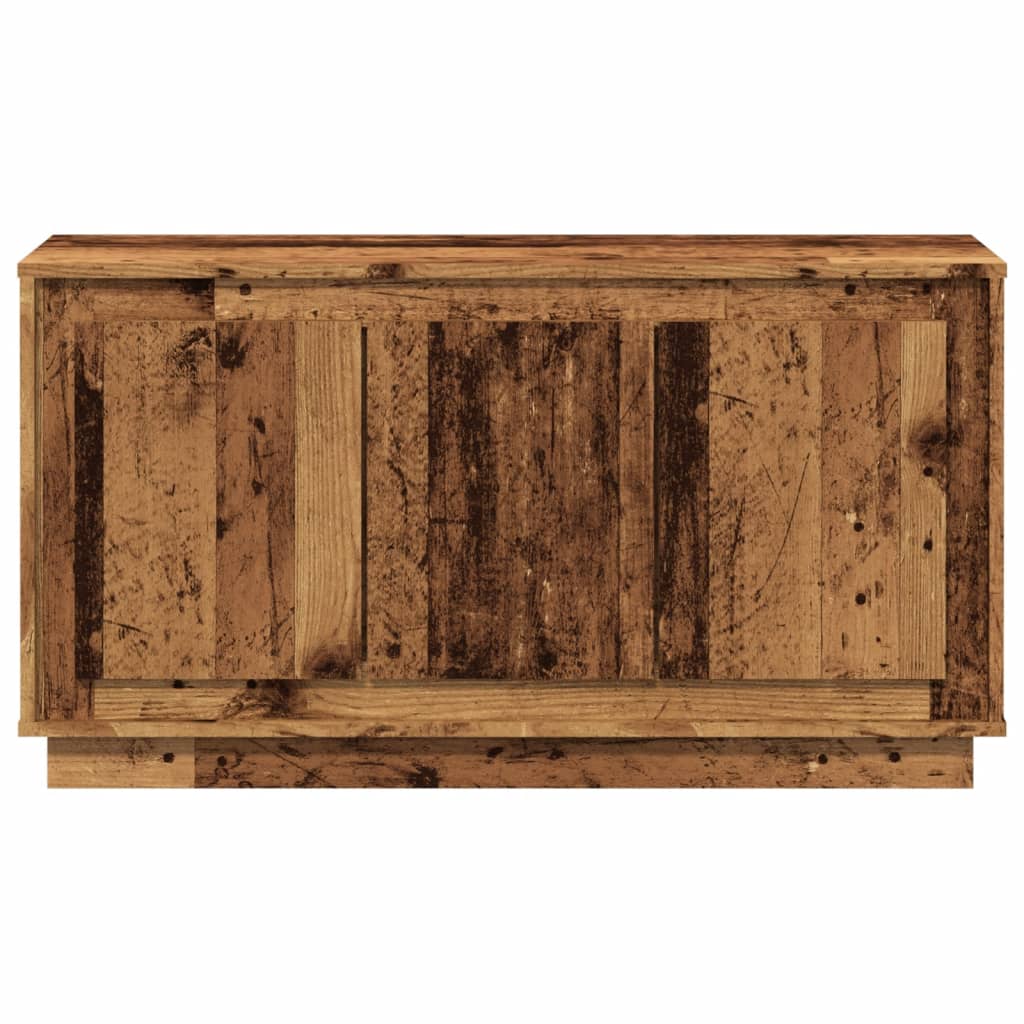 Antik fa színű szerelt fa tálalószekrény 102 x 35 x 55 cm 4