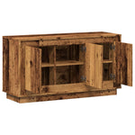 Antik fa színű szerelt fa tálalószekrény 102 x 35 x 55 cm 7