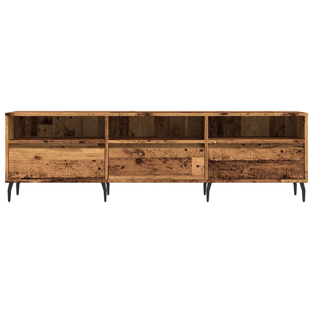 Antik fa színű szerelt fa TV-szekrény 150 x 30 x 44,5 cm 4