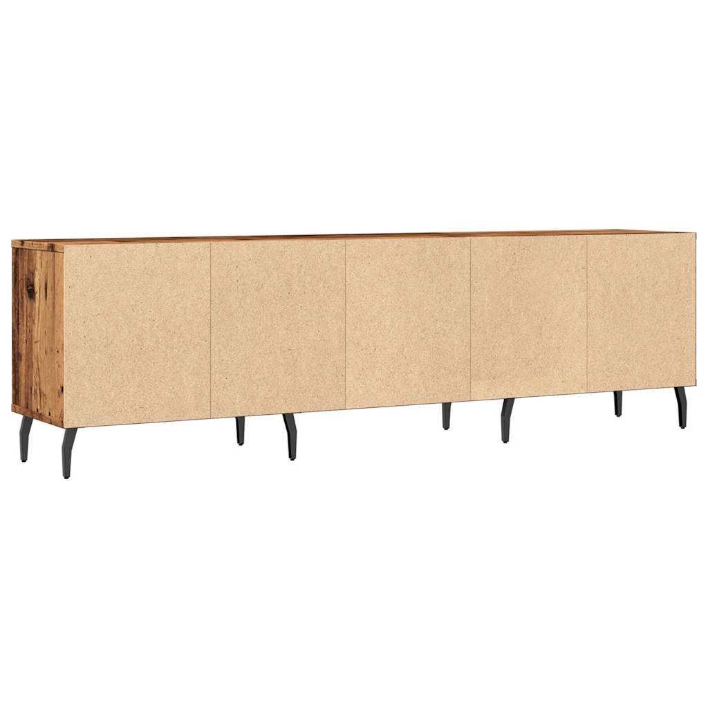 Antik fa színű szerelt fa TV-szekrény 150 x 30 x 44,5 cm 7
