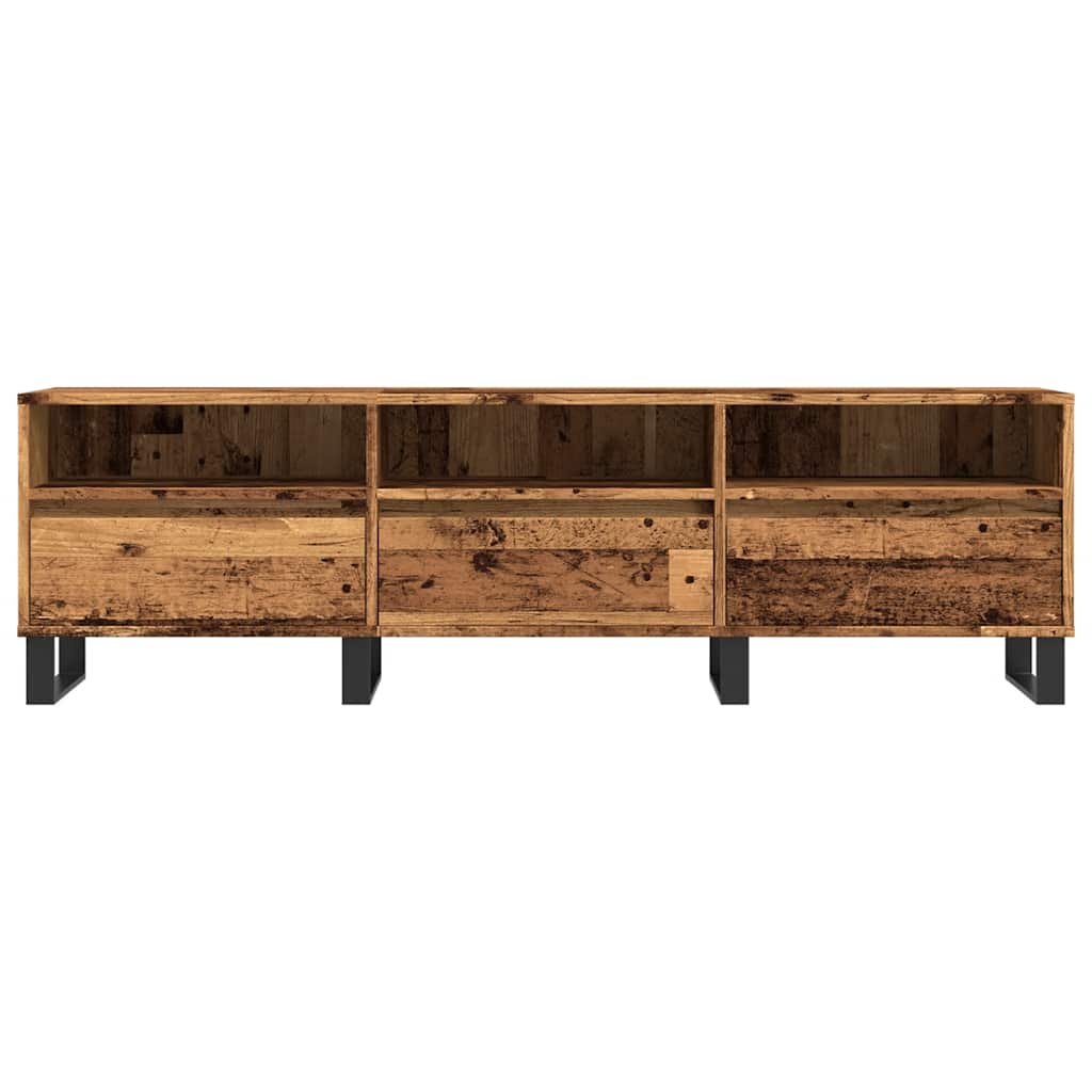 Antik fa színű szerelt fa TV-szekrény 150 x 30 x 44,5 cm 4