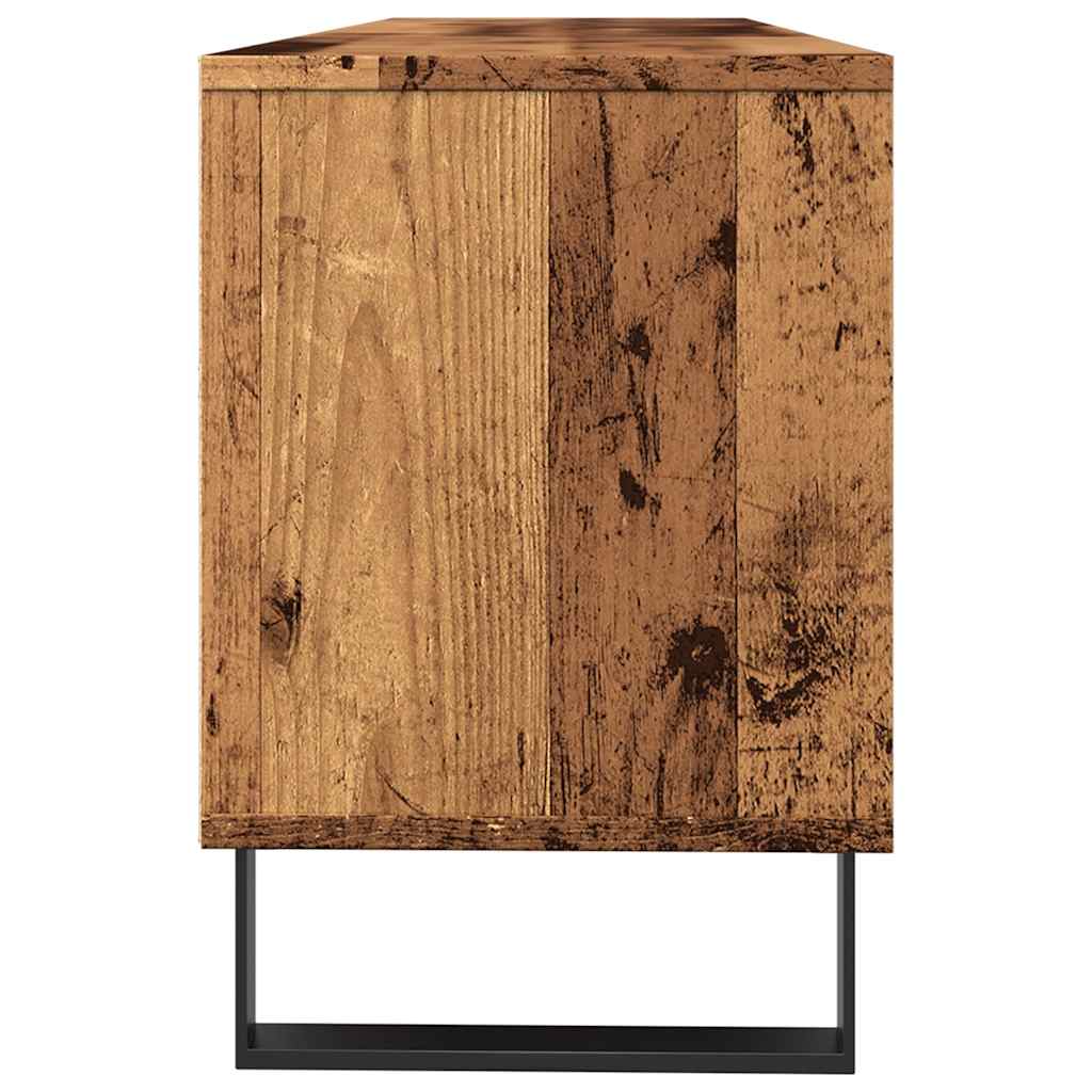 Antik fa színű szerelt fa TV-szekrény 150 x 30 x 44,5 cm 6