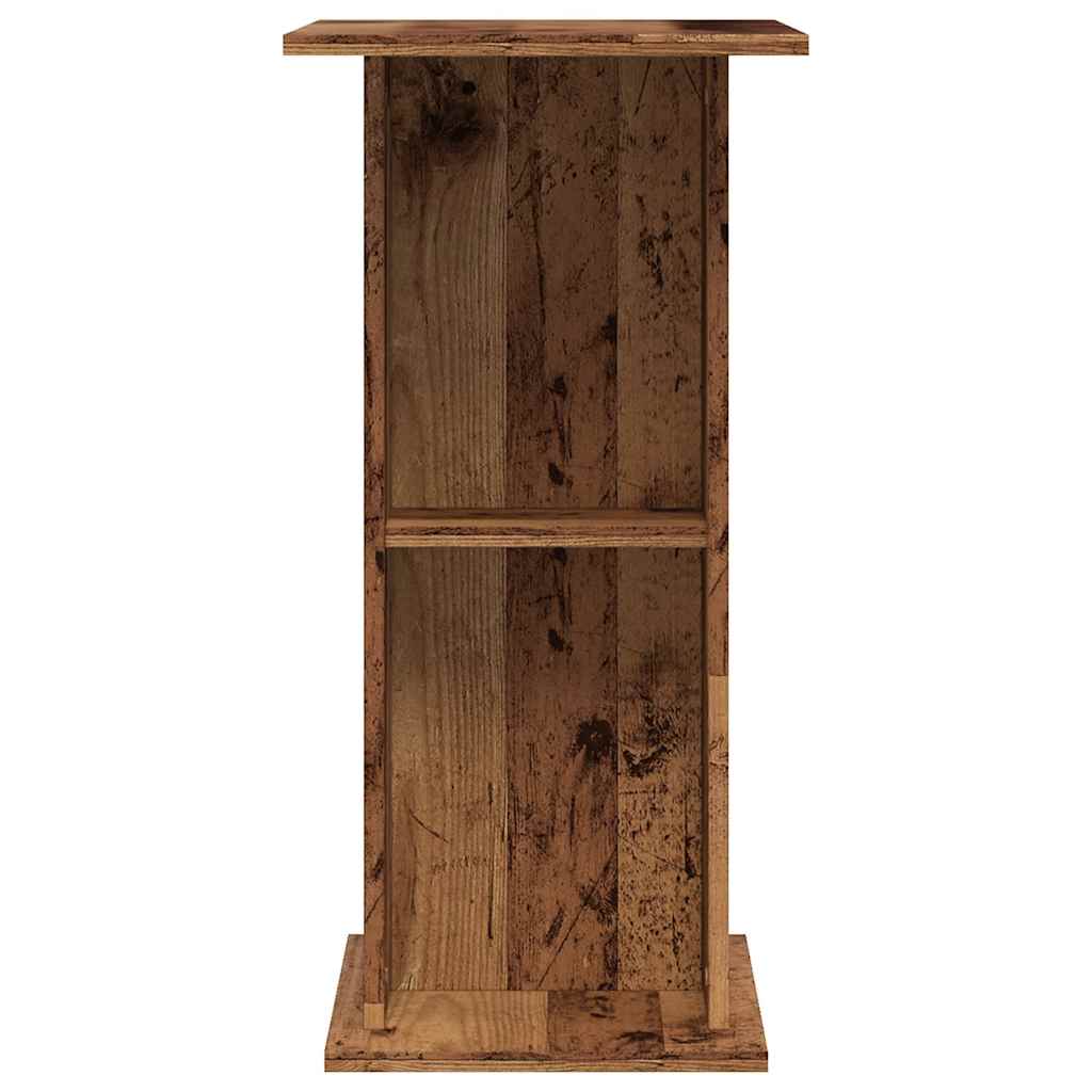 Antik fa színű szerelt fa akváriumállvány 36 x 60,5 x 72,5 cm 5