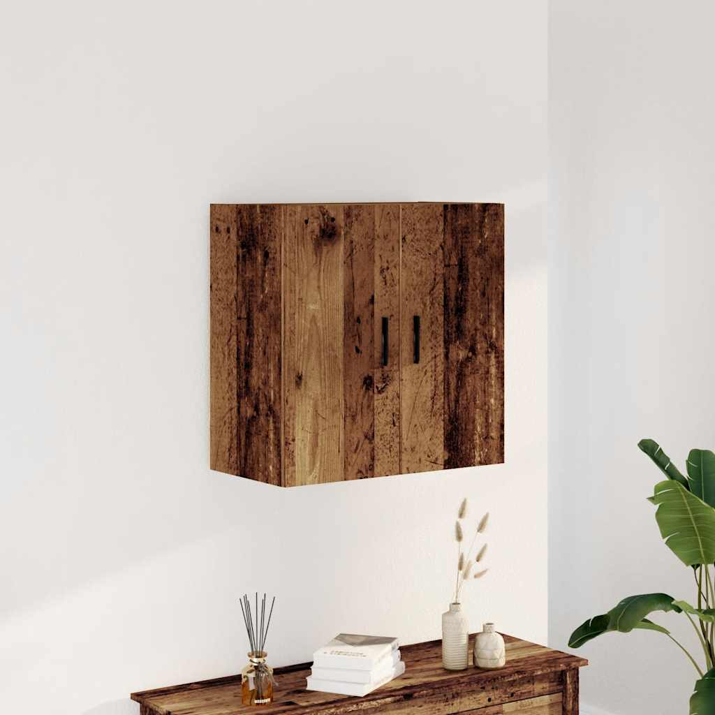 Antik fa színű szerelt fa faliszekrény 60 x 31 x 60 cm 3