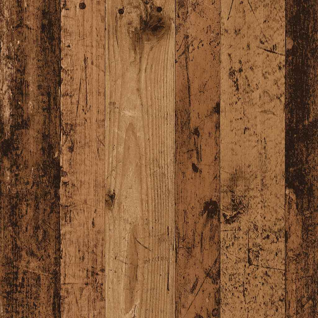 Antik fa színű szerelt fa dohányzóasztal 90 x 50 x 36,5 cm 10