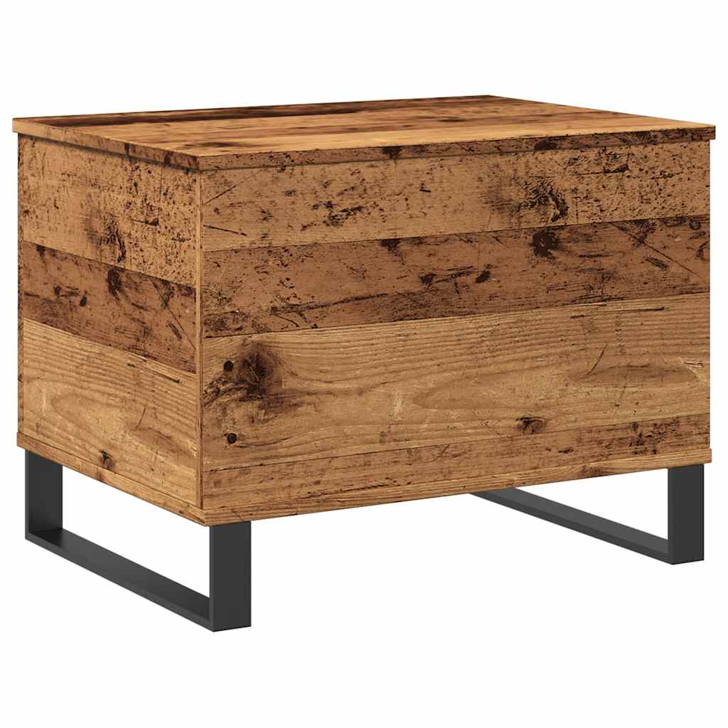 Antik fa színű szerelt fa dohányzóasztal 60 x 44,5 x 45 cm 2