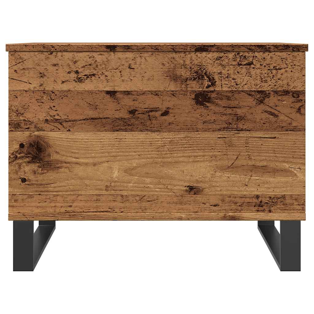 Antik fa színű szerelt fa dohányzóasztal 60 x 44,5 x 45 cm 4