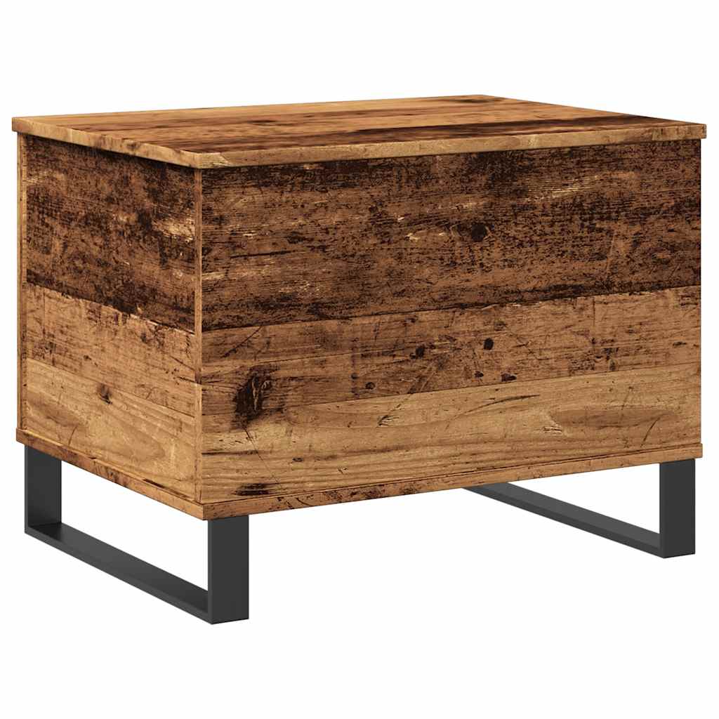 Antik fa színű szerelt fa dohányzóasztal 60 x 44,5 x 45 cm 7