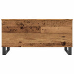 Antik fa színű szerelt fa dohányzóasztal 90 x 44,5 x 45 cm 4