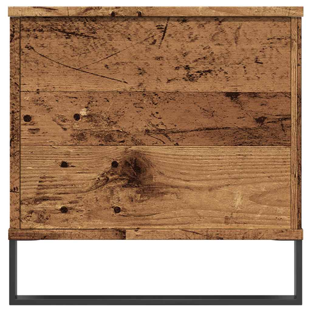Antik fa színű szerelt fa dohányzóasztal 90 x 44,5 x 45 cm 6
