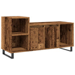 Antik fa színű szerelt fa TV-szekrény 100x35x55 cm 2