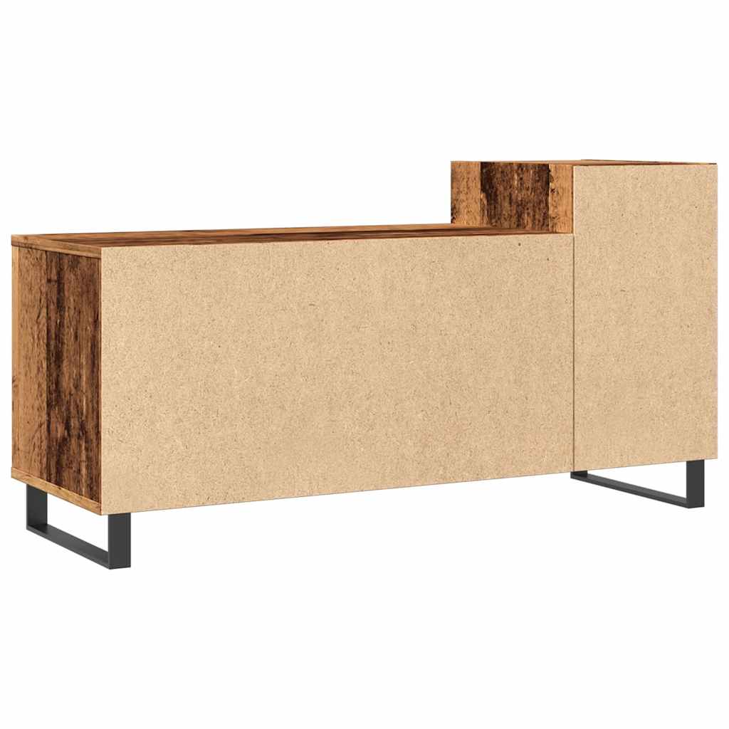 Antik fa színű szerelt fa TV-szekrény 100x35x55 cm 7