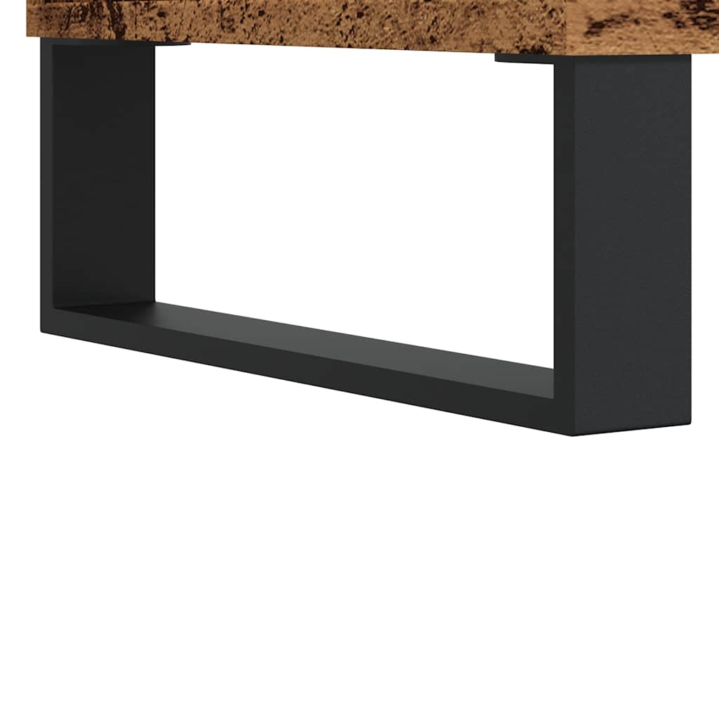 Antik fa színű szerelt fa TV-szekrény 100x35x55 cm 9