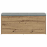 Kézműves tölgyfa tárolópad 102 x 42 x 45 cm rétegelt fából 3