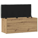 Kézműves tölgyfa tárolópad 102 x 42 x 45 cm rétegelt fából 5