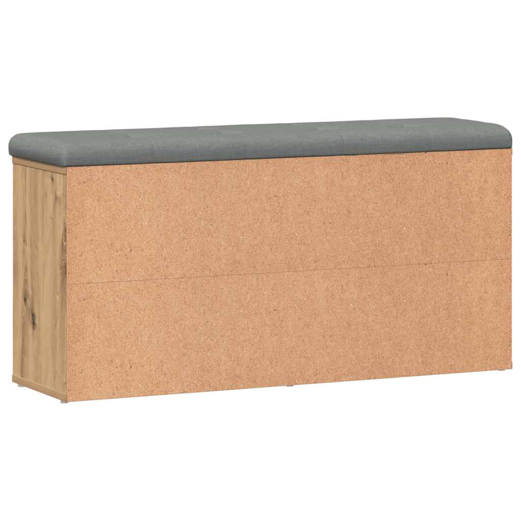 Kézműves tölgy szerelt fa cipőtároló pad 102x32x50 cm 7