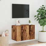 Antik fa színű falra szerelhető TV-szekrény 60 x 30 x 41 cm 3