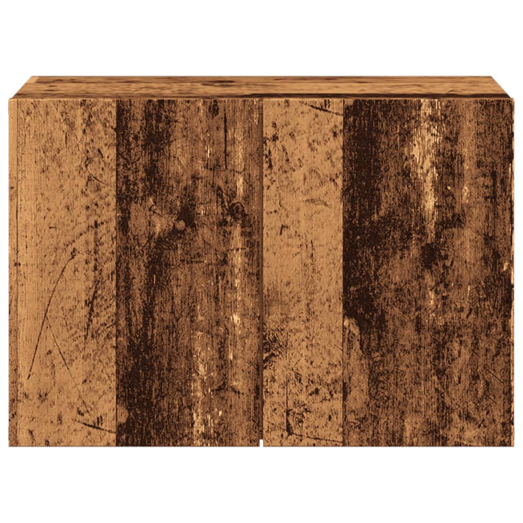 Antik fa színű falra szerelhető TV-szekrény 60 x 30 x 41 cm 5