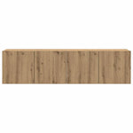 2 db kézműves tölgy falra szerelhető TV-szekrény 80x30x41 cm 5