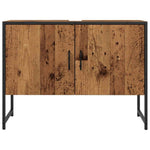 Antik fa színű szerelt fa mosdószekrény 80 x 33 x 60 cm 4