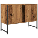 Antik fa színű szerelt fa mosdószekrény 80 x 33 x 60 cm 6