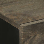 Sideboard Fekete 60x33x75 cm tömörfa Mango 6