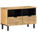 Barna tömör mangófa TV-szekrény 70x33x46 cm
