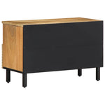 Barna tömör mangófa TV-szekrény 70x33x46 cm 5