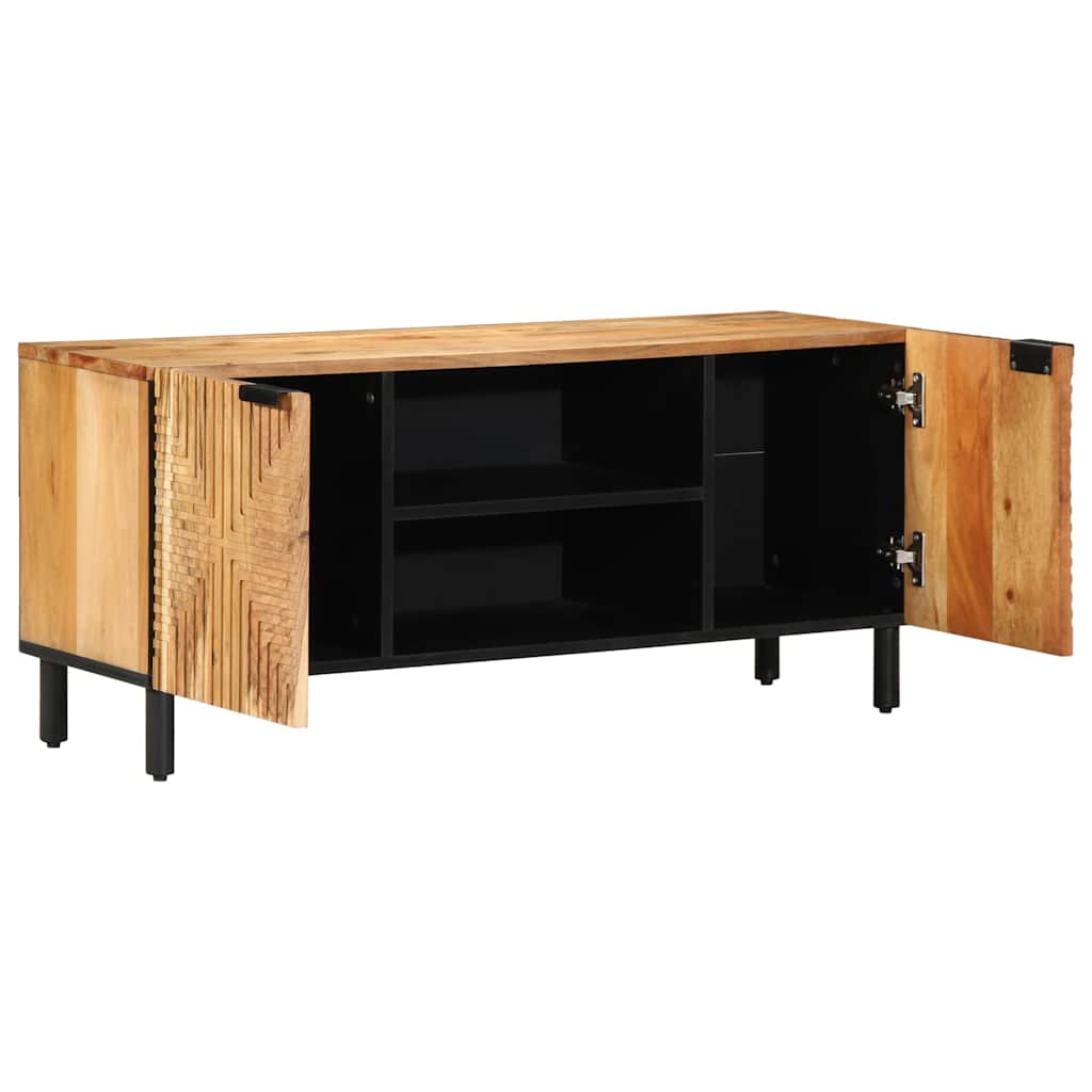 Tömör akácfa TV-szekrény 105 x 33 x 46 cm 2
