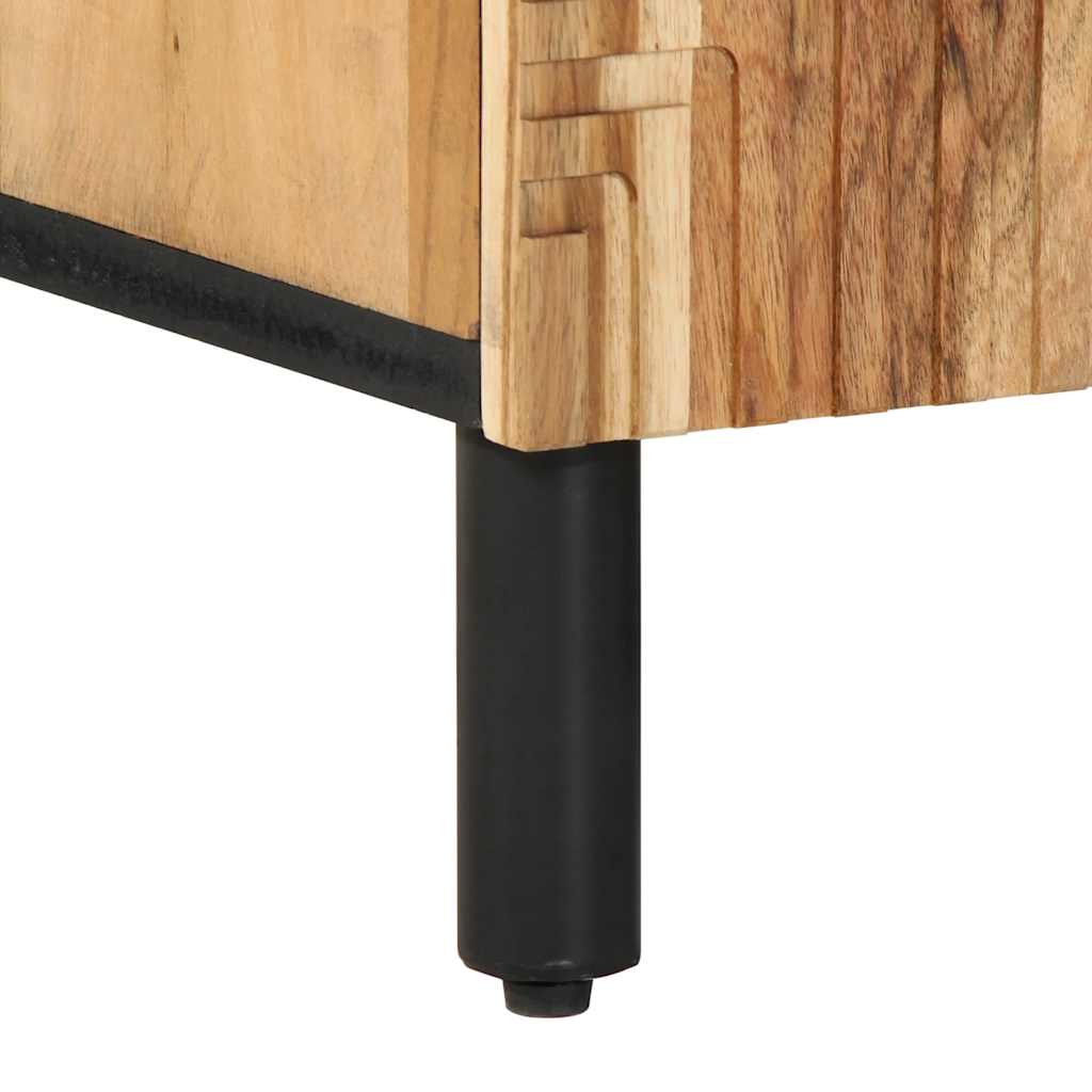 Tömör akácfa TV-szekrény 105 x 33 x 46 cm 9
