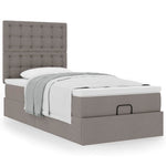 Oszmán ágykeret matraccal tópszín 80x200cm szövet 4