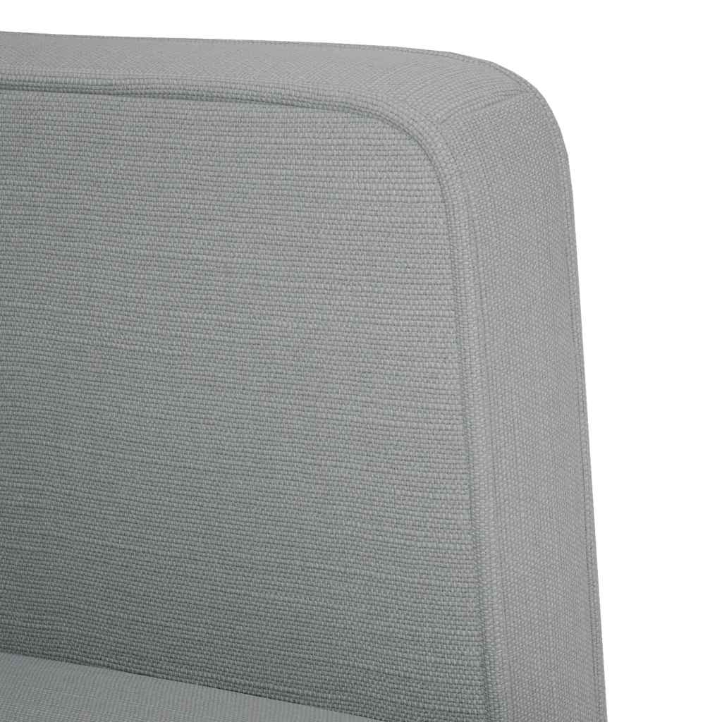 Világosszürke szövet loveseat kanapé 111 cm 6