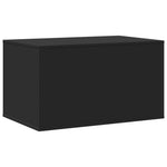 Fekete szerelt fa macskaalomdoboz 80 x 50 x 45 cm 7