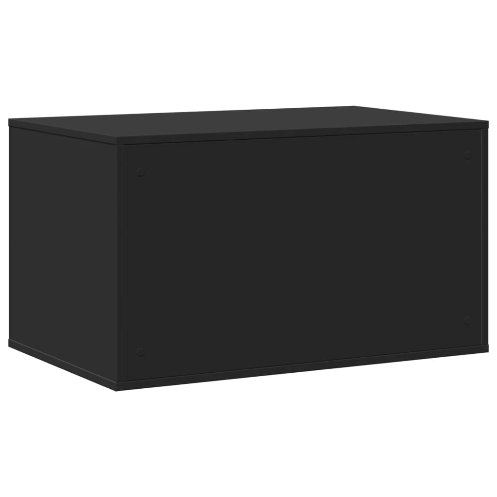 Fekete szerelt fa macskaalomdoboz 80 x 50 x 45 cm 7