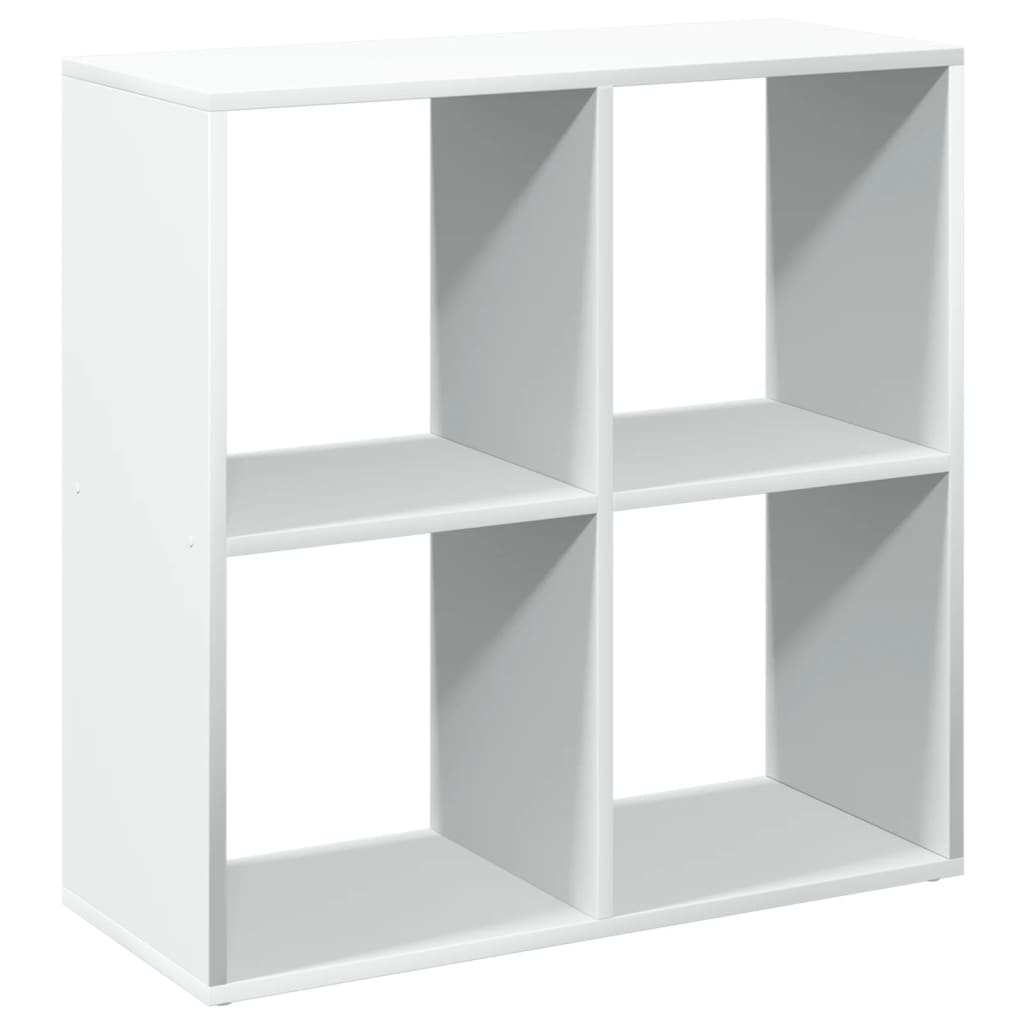 Fehér szobaparaván, könyvespolc, 69,5 x 29 x 69,5 cm, rétegelt fából 2