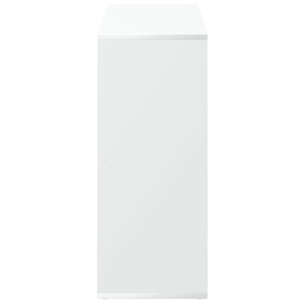 Fehér szobaparaván, könyvespolc, 69,5 x 29 x 69,5 cm, rétegelt fából 7