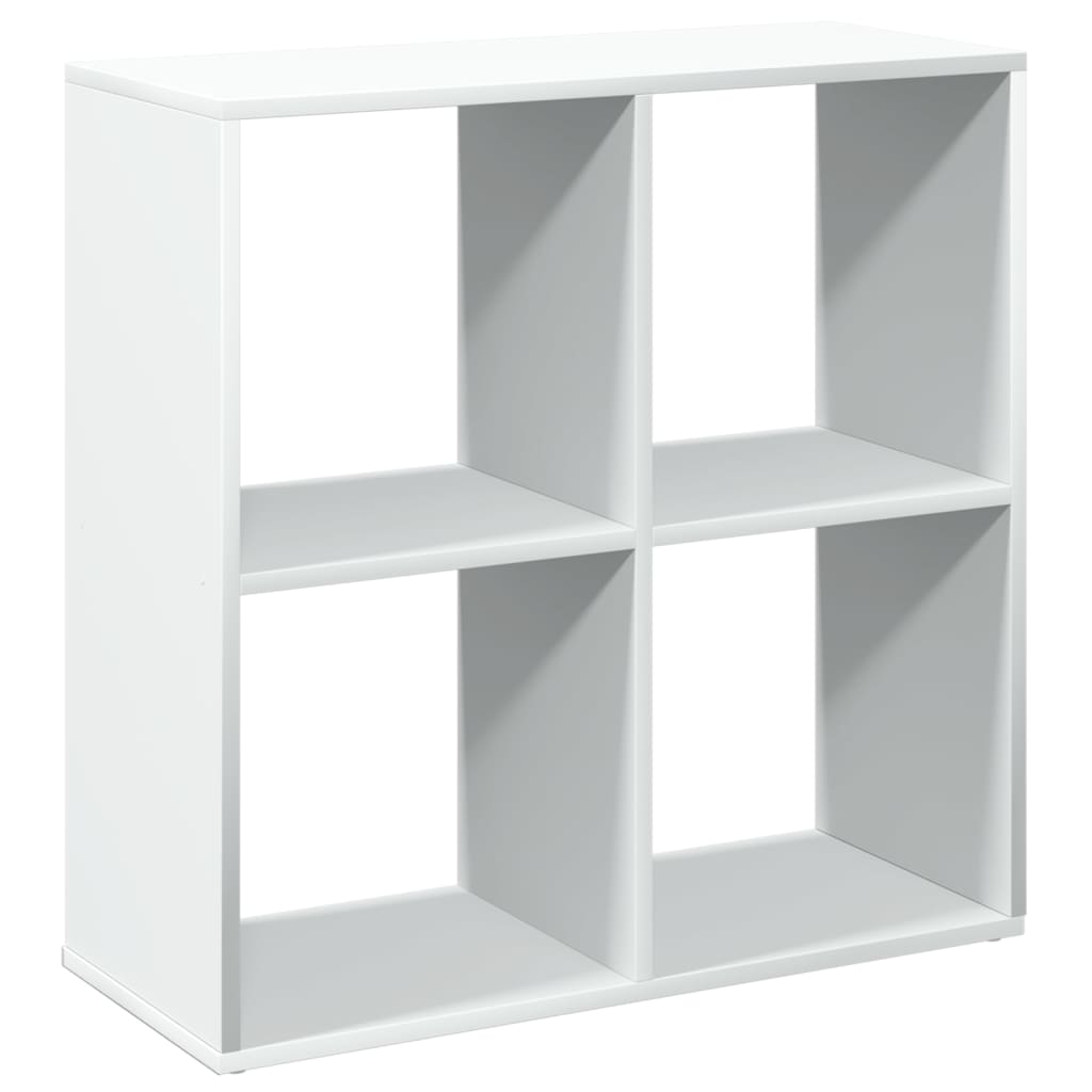 Fehér szobaparaván, könyvespolc, 69,5 x 29 x 69,5 cm, rétegelt fából 6