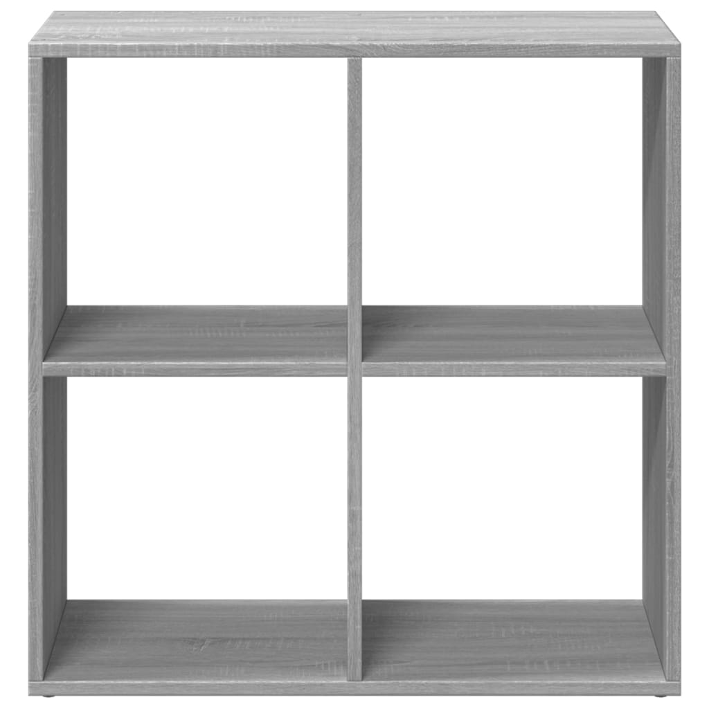 Szürke sonoma szerelt fa elválasztó könyvespolc 69,5x29x69,5 cm 5