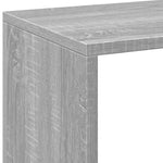 Szürke sonoma szerelt fa elválasztó könyvespolc 69,5x29x103,5cm 8