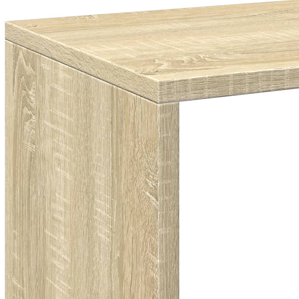 Sonoma tölgy szerelt fa elválasztó könyvespolc 102x29x103,5 cm 8