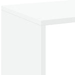 Fehér szerelt fa térelválasztó könyvespolc 102x29x103,5 cm 7