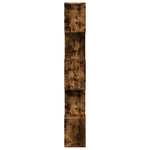 5 szintes füstös tölgy fa elválasztó könyvespolc 70x24x161 cm 7