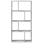 Betonszürke szerelt fa könyvespolc 60 x 20 x 120,5 cm 5