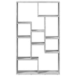 Betonszürke szerelt fa könyvespolc 72 x 20 x 120,5 cm 5