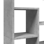 Betonszürke szerelt fa könyvespolc 72 x 20 x 120,5 cm 8
