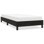 Fekete bársony ágykeret matrac nélkül 80x210 cm