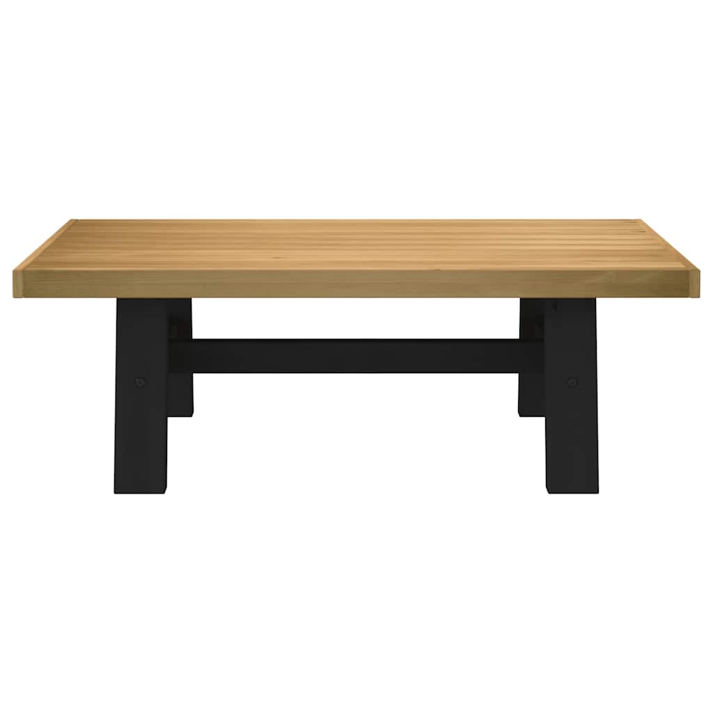 Dohányzóasztal NOAIN A alakú lábak 120x60x40cm tömör fa fenyőfa 3