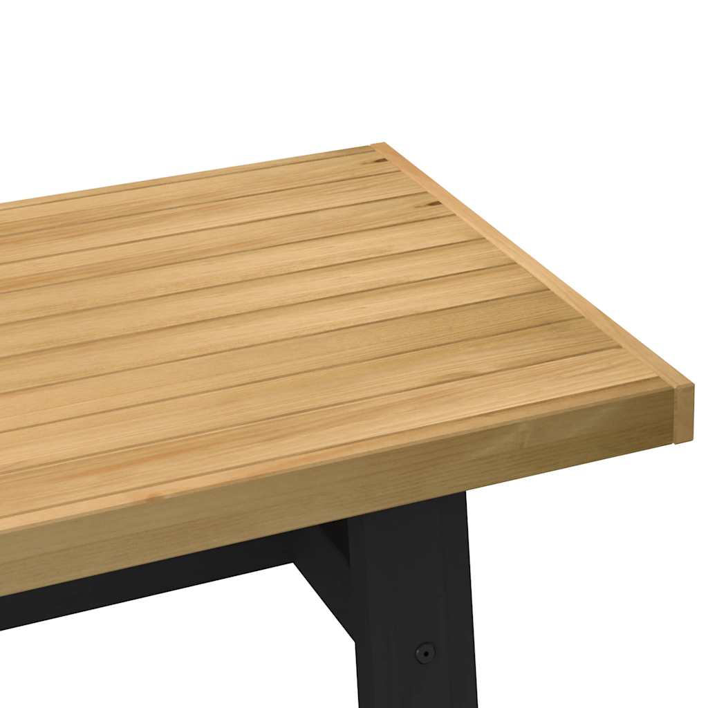 Dohányzóasztal NOAIN A alakú lábak 120x60x40cm tömör fa fenyőfa 6