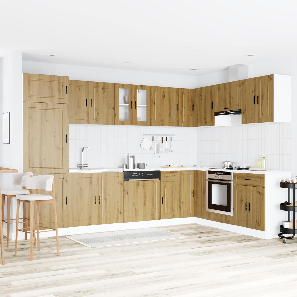 Mosogatószekrény Porto 2 db Barna 80 x 46 x 81,5 cm Szerelt Fa